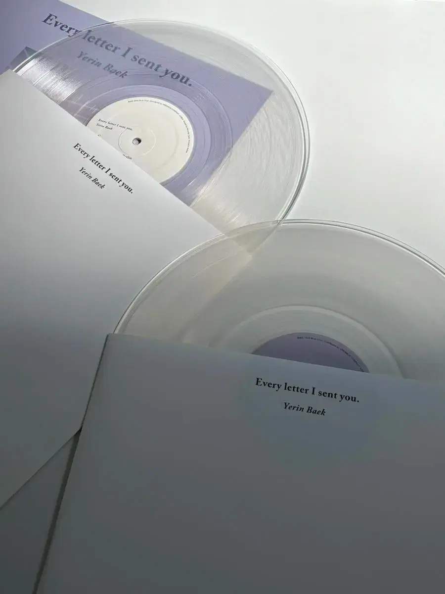 백예린 Every letter I sent you 일반반 LP 투명 | 브랜드 중고거래